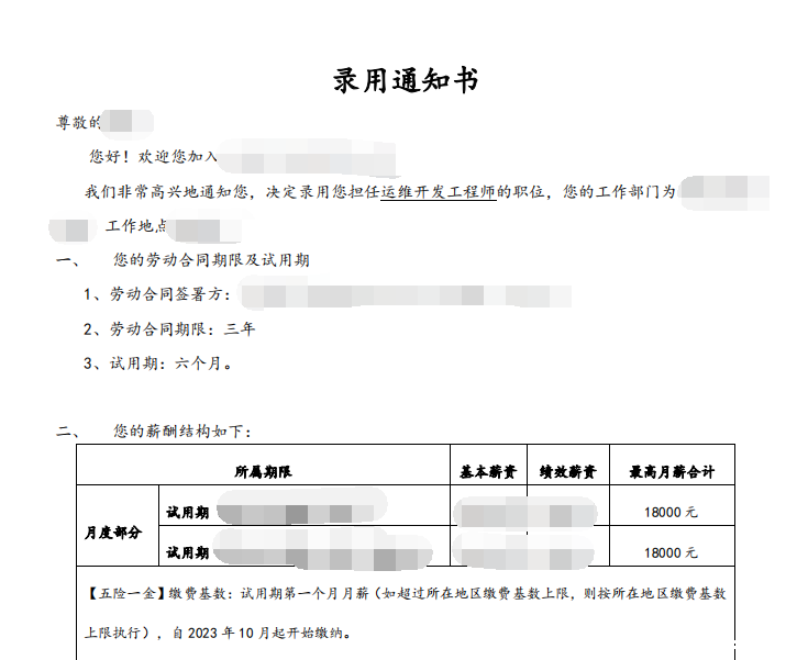 【学员喜讯-1011期】必威西汉姆联网络班D50期学员转行运维开发拿到18k薪资